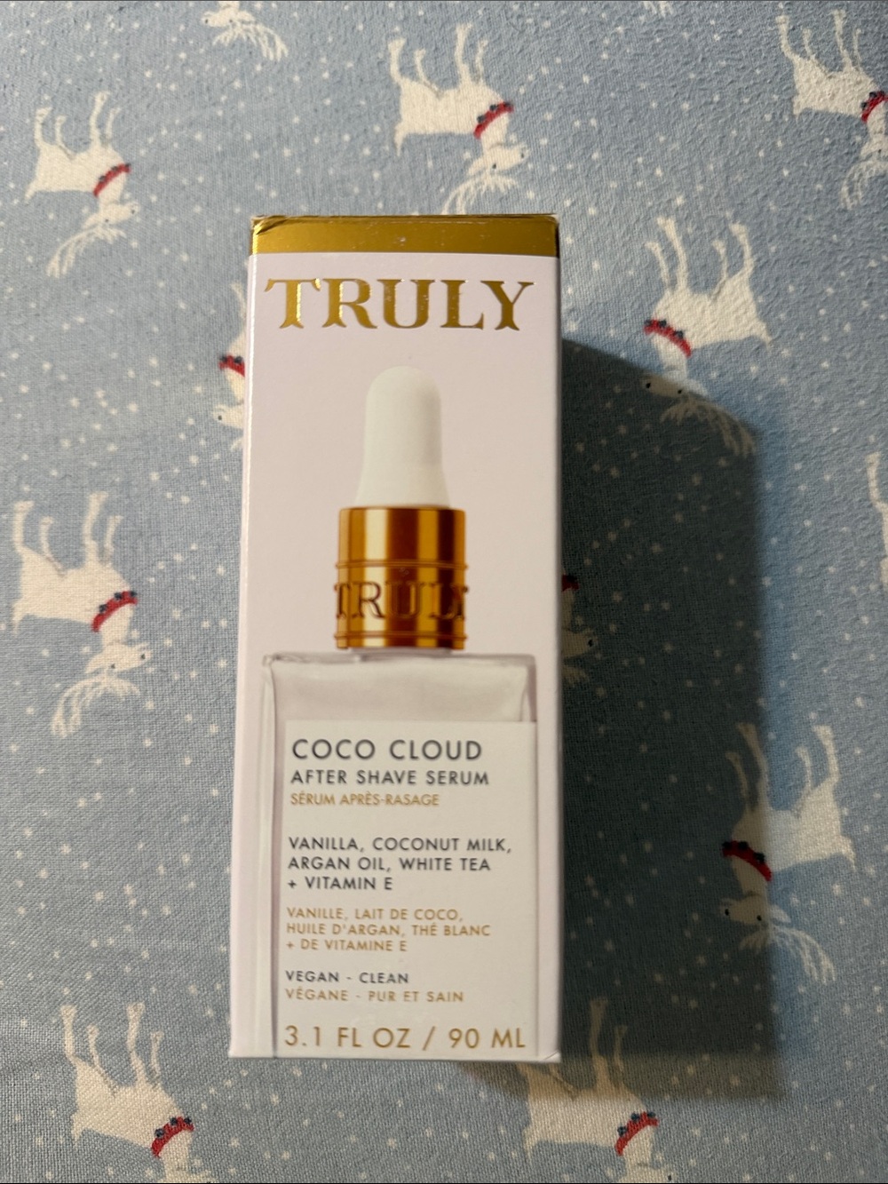 TRULY Coco Cloud After Shave Serum – White & Gold
